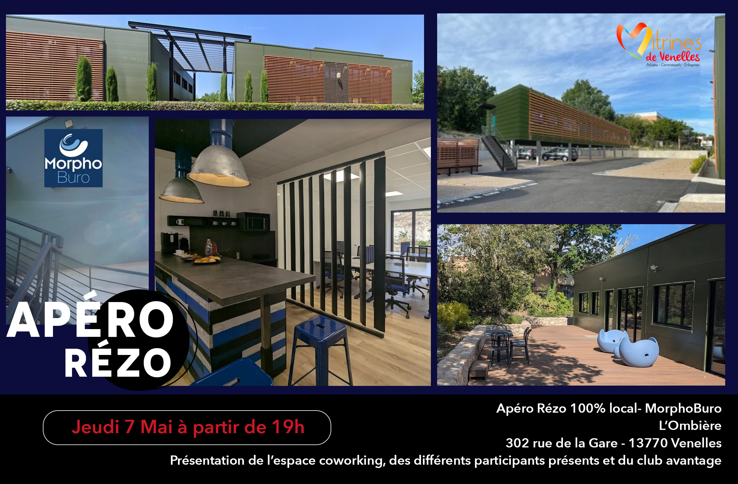 APERO REZO – MorphoBuro, L&rsquo;Ombrière Jeudi 7 Mai à partir de 19h